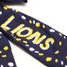 Load image into Gallery viewer, Lions Beaded Hair Bow