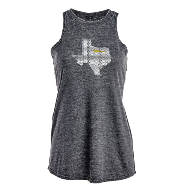 ST. JOHN'S TEXAS BURNOUT TANK - WOMEN