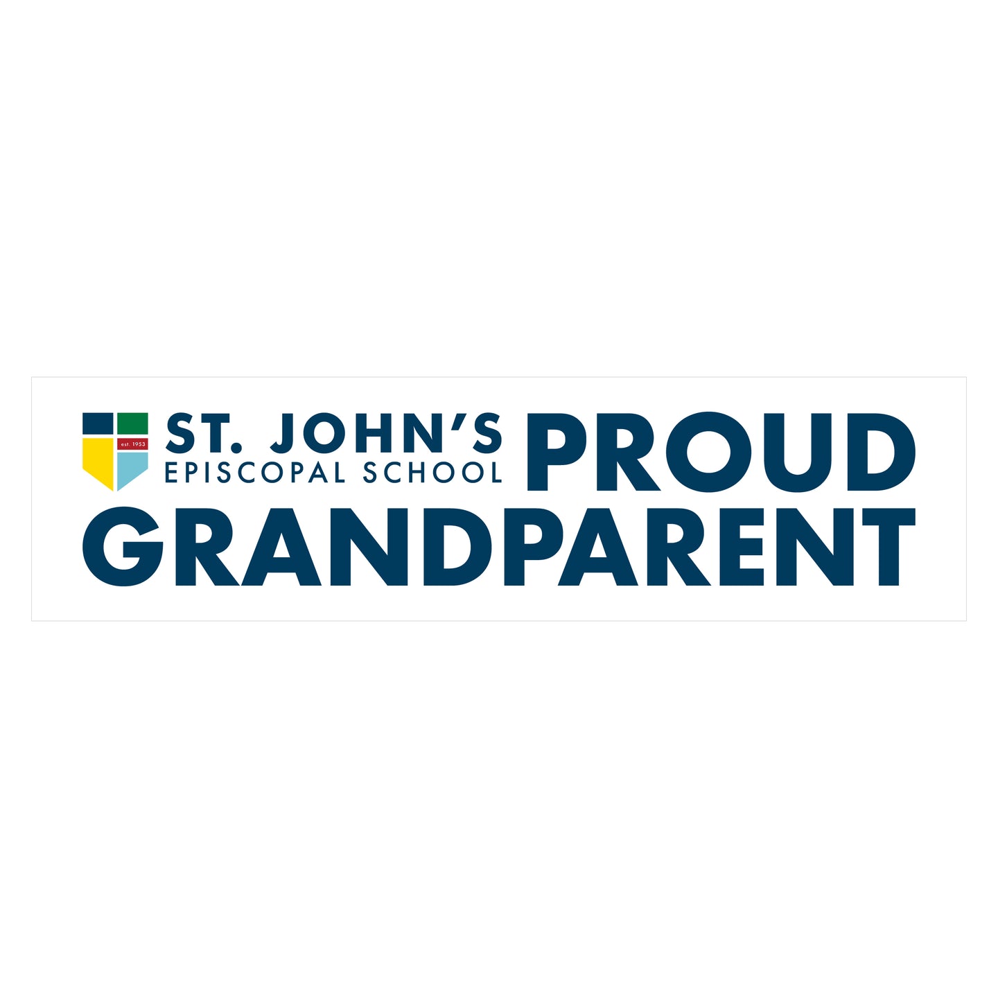 ST. JOHN'S PROUD GRANDPARENT BUMPER STICKER