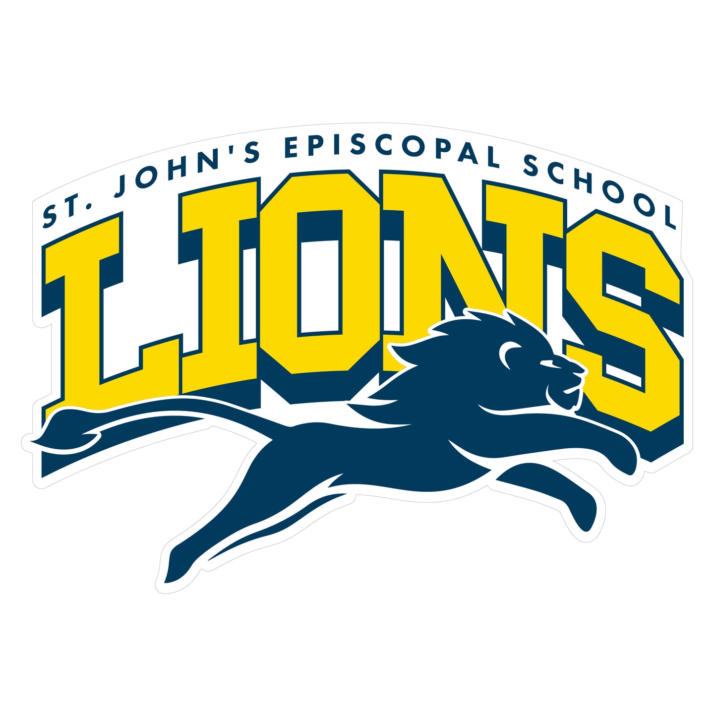 ST. JOHN'S LIONS STICKER