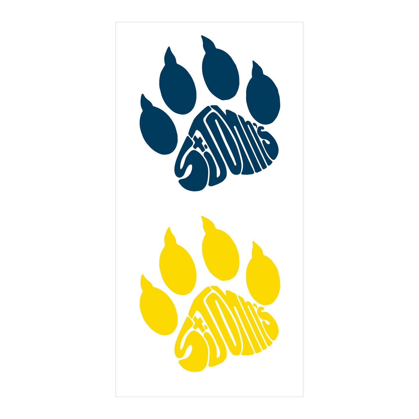 ST. JOHN'S SPIRIT PAW TEMPORARY TATTOOS