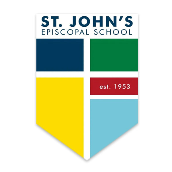 ST. JOHN'S CREST STICKER