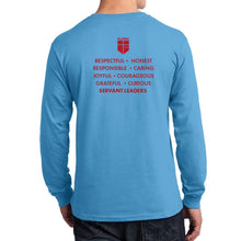 Load image into Gallery viewer, LIONHEARTED VALUES LONG-SLEEVE SPIRIT SHIRT - Youth
